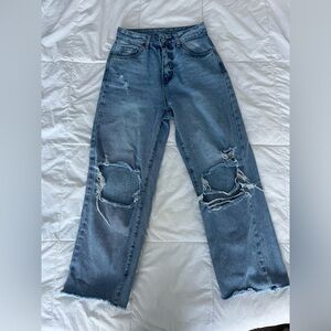 Women's Baggy ripped jeans, size XS